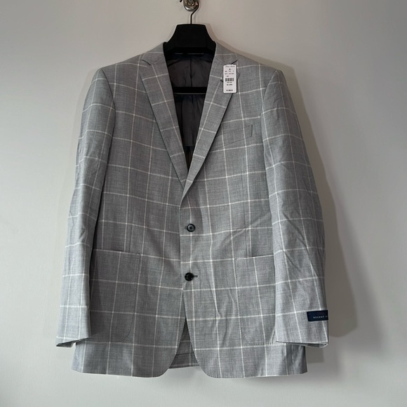 Brooks Brothers 1818 Regent Fit Suit Gray/Cream Plaid